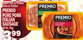 C Town PREMIO PURE PORK ITALIAN SAUSAGE offer