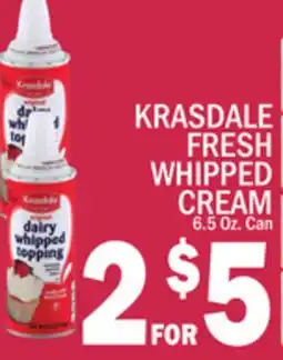 C Town KRASDALE FRESH WHIPPED CREAM offer