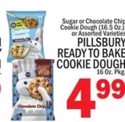 C Town PILLSBURY READY TO BAKE COOKIE DOUGH offer