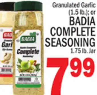 C Town BADIA COMPLETE SEASONING 1.75 lb. Jar offer