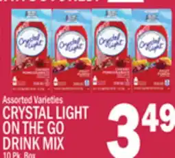 C Town CRYSTAL LIGHT ON THE GO DRINK MIX offer