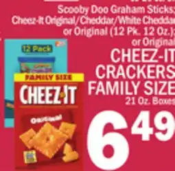 C Town CHEEZ-IT CRACKERS FAMILY SIZE 21 Oz. Boxes offer