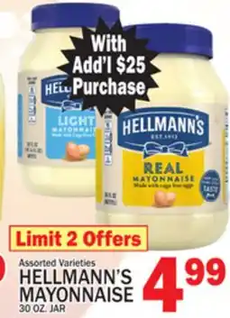 C Town HELLMANN'S MAYONNAISE offer
