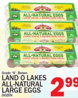 C Town LAND O LAKES ALL-NATURAL LARGE EGGS offer