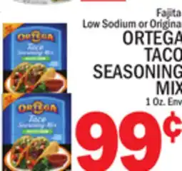 C Town ORTEGA TACO SEASONING MIX offer