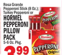 C Town HORMEL PEPPERONI PILLOW PACK offer