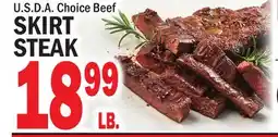 C Town U.S.D.A. Choice Beef SKIRT STEAK offer