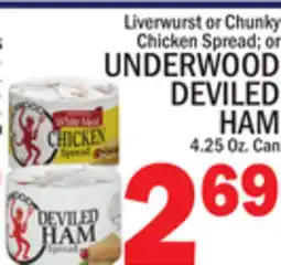 C Town UNDERWOOD DEVILED HAM offer