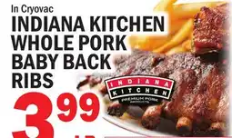 C Town INDIANA KITCHEN WHOLE PORK BABY BACK RIBS offer