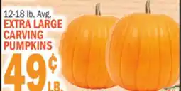 C Town EXTRA LARGE CARVING PUMPKINS offer