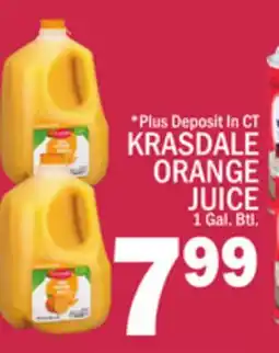 C Town KRASDALE ORANGE JUICE offer
