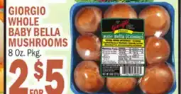 C Town GIORGIO WHOLE BABY BELLA MUSHROOMS offer