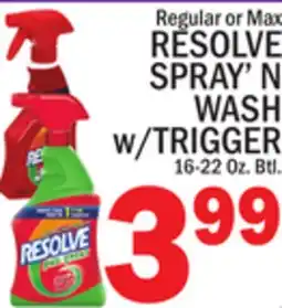 C Town RESOLVE SPRAY'N WASH W/TRIGGER offer