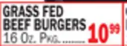 C Town GRASS FED BEEF BURGERS offer