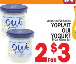 C Town YOPLAIT OUI YOGURT offer