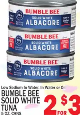 C Town BUMBLE BEE SOLID WHITE TUNA offer