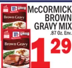 C Town McCORMICK BROWN GRAVY MIX offer