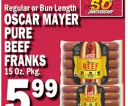 C Town OSCAR MAYER PURE BEEF FRANKS offer
