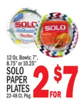 C Town SOLO PAPER PLATES, 22-48 Ct. Pkg offer