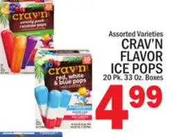 C Town CRAV'N FLAVOR ICE POPS offer