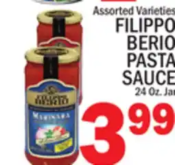 C Town FILIPPO BERIO PASTA SAUCE offer