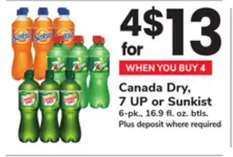 ACME Canada Dry, 7 UP or Sunkist offer