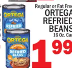 C Town ORTEGA REFRIED BEANS offer
