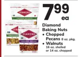ACME Diamond Baking Nuts Chopped Pecans 8 oz. pkg. Walnuts 16 oz. shelled or 14 oz. chopped offer