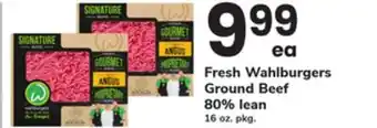 ACME Fresh Wahlburgers Ground Beef 80% lean offer
