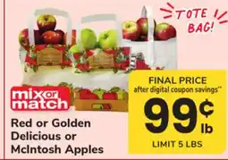 ACME Red or Golden Delicious or McIntosh Apples offer