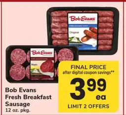 ACME Bob Evans Fresh Breakfast Sausage offer