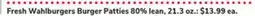 ACME Fresh Wahlburgers Burger Patties 80% lean offer