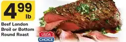 ACME Beef London Broil or Bottom Round Roast offer