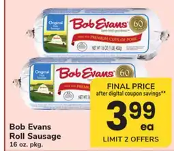 ACME Bob Evans Roll Sausage offer