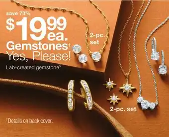 JC Penney Lab-created gemstone§ offer