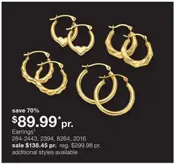JC Penney Earrings‡ offer