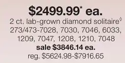 JC Penney Modern Bride 2 Ct. Lab-Grown Diamond Solitaire◊ offer