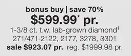 JC Penney 1-3/8 ct. t.w. lab-grown diamond‡ offer