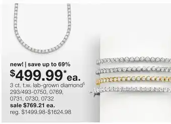 JC Penney 3 ct. t.w. lab-grown diamond§ offer