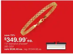 JC Penney 7.5 Bismarck Bracelet offer