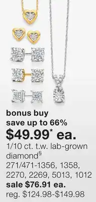 JC Penney 1/10 ct. t.w. lab-grown diamond§ offer
