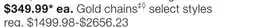 JC Penney Gold chains‡◊ offer