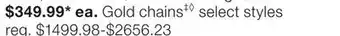 JC Penney Gold chains‡◊ offer
