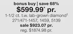 JC Penney Trumiracle 1-1/2 Ct. T.W. Lab-Grown Diamond‡ offer