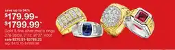 JC Penney Gold & fine silver men's rings offer