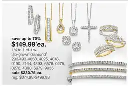 JC Penney 1/4 to 1 ct. t.w. lab-grown diamond§ offer