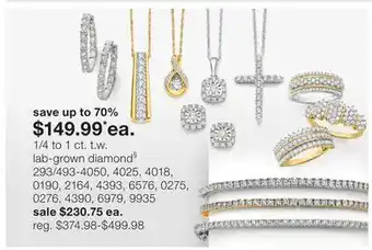 JC Penney 1/4 to 1 ct. t.w. lab-grown diamond§ offer