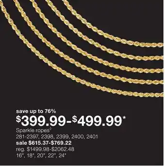 JC Penney Sparkle ropes◊ offer