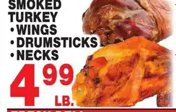 Bravo Supermarkets SMOKED TURKEY WINGS, DRUMSTICKS, NECKS offer