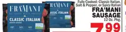 Bravo Supermarkets FRA'MANI SAUSAGE offer